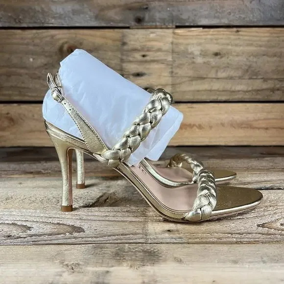 Kate Spade Saffron Heel - Antique Gold Leather - 6.5 - New without box - Picture 4 of 8